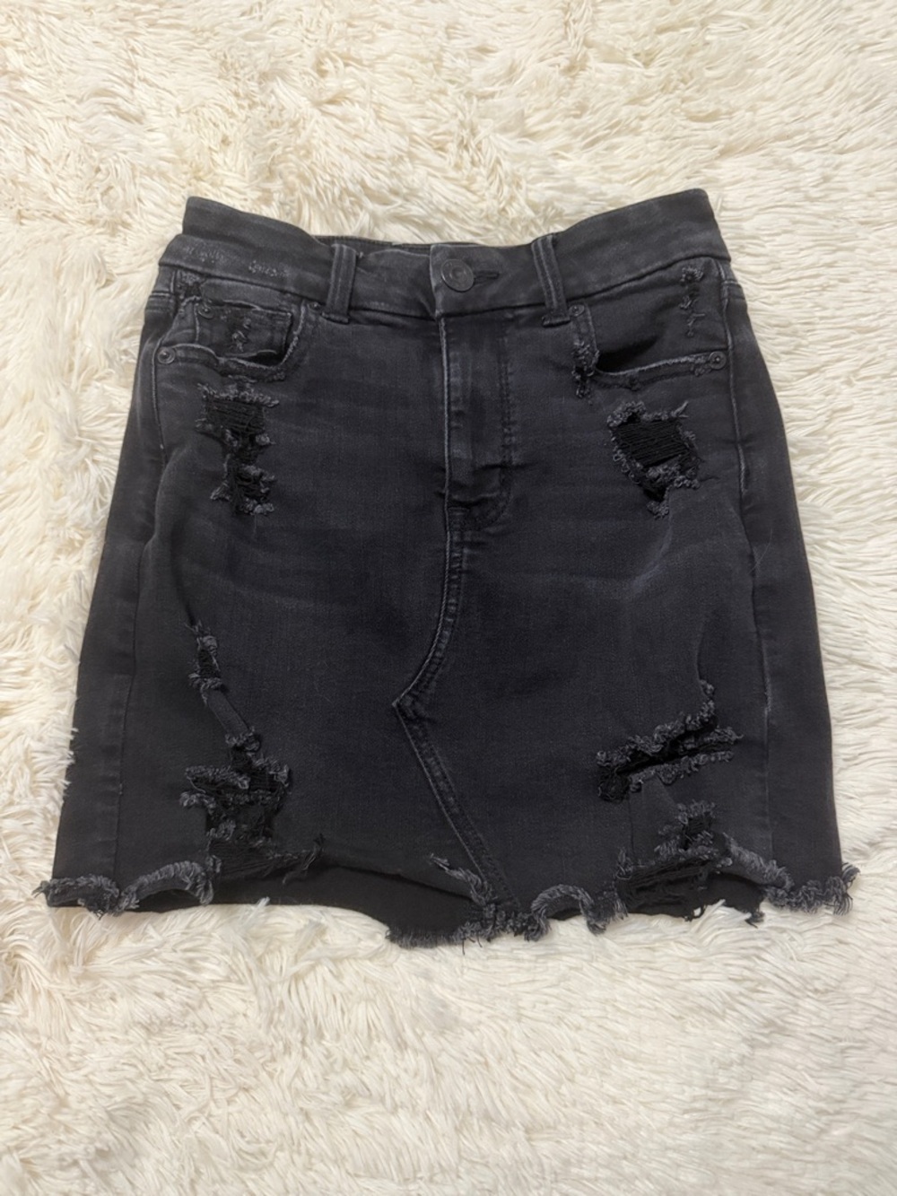 AE Curvy Hi-Rise Mini Skirt